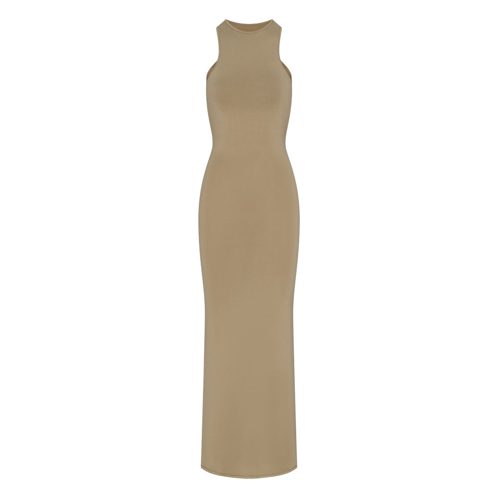 Skims SMOOTH LOUNGE OPEN RACERBACK Jurk Khaki | 20TZUKIBV