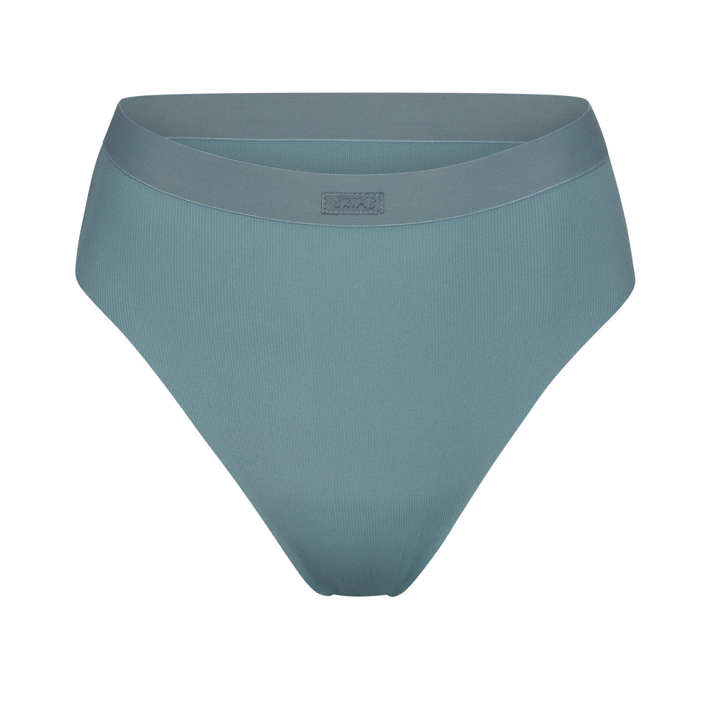 Skims SMOOTH RIB Bikini Blauw | 98FPMCLBJ