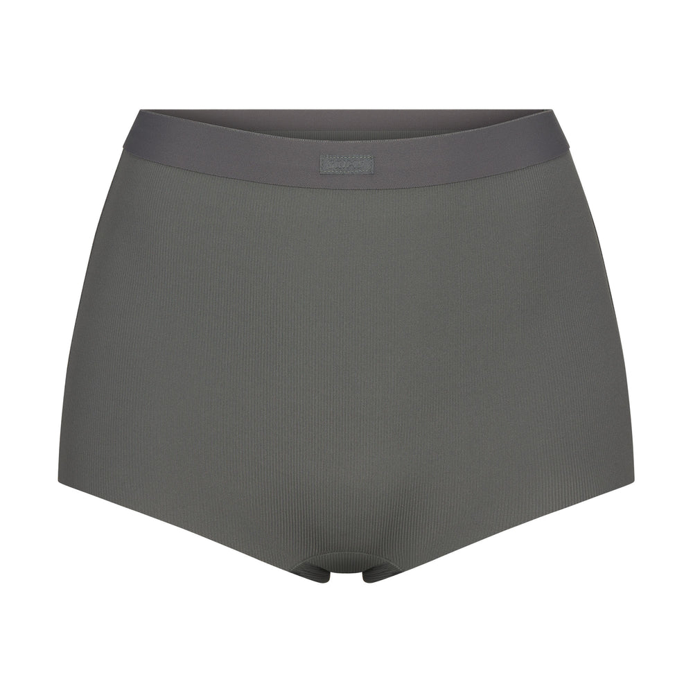 Skims SMOOTH RIB Boy Short Diepgrijs | 48MBAOITL