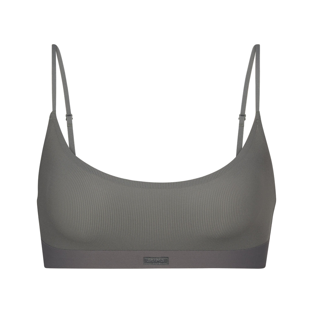 Skims SMOOTH RIB SCOOP NECK Bralette Diepgrijs | 19QVXLPIB