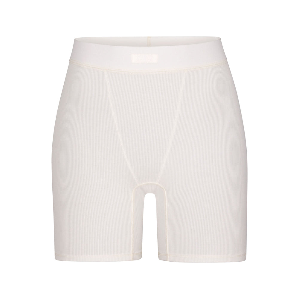 Skims SOFT LOUNGE Boxer Shorts Wit | 91NPLJFUK