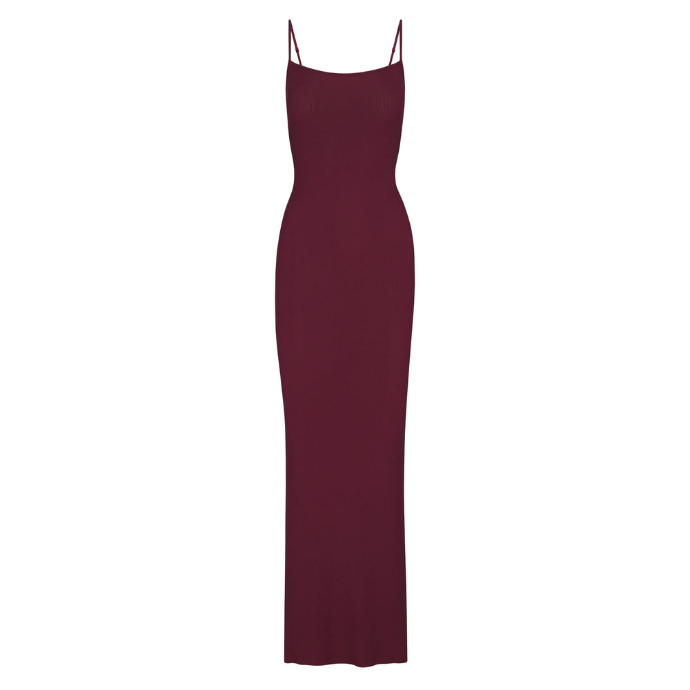 Skims SOFT LOUNGE LONG SLIP Jurk Paars | 71ONEWBDJ