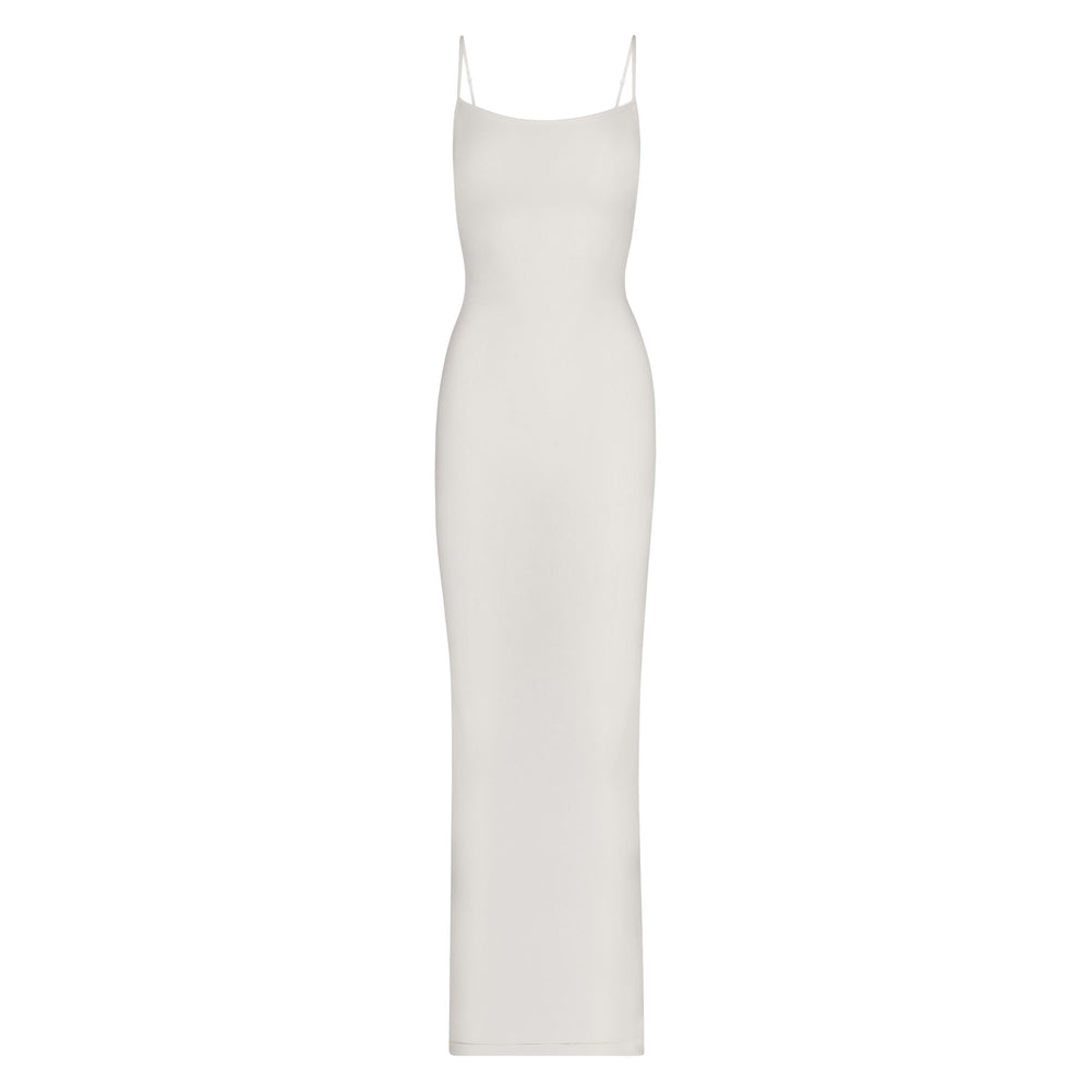 Skims SOFT LOUNGE LONG SLIP Jurk Wit | 48BJFWEGX