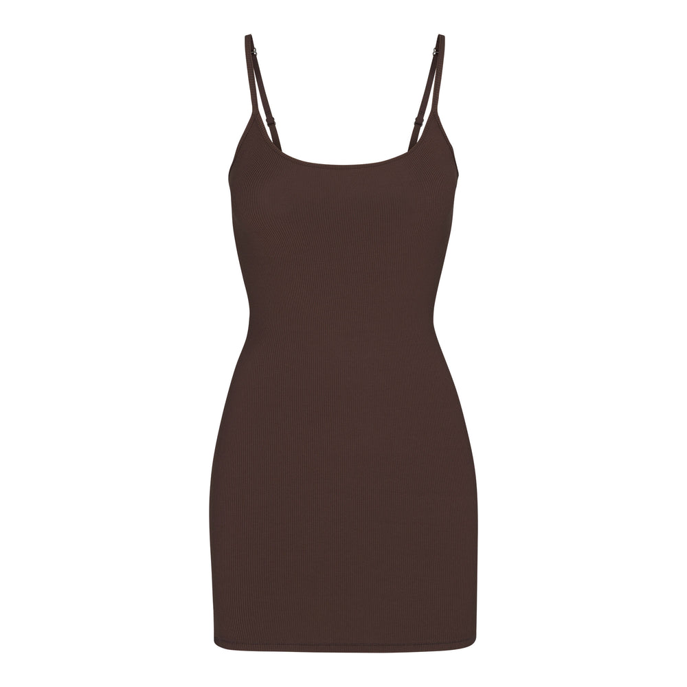 Skims SOFT LOUNGE SLIP Jurk Chocola | 29WGXZTPK