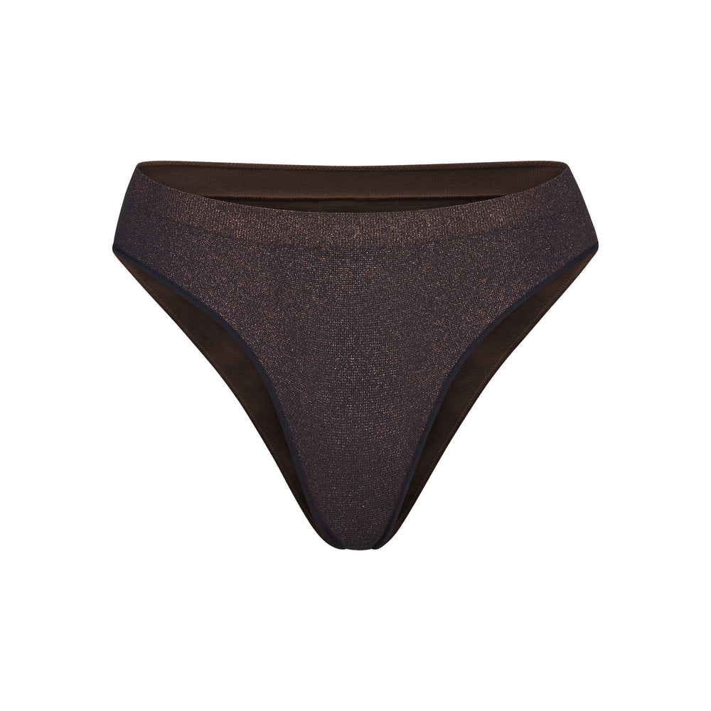 Skims SOFT SMOOTHING SHINE Bikini Zwart | 29IWXVKJF