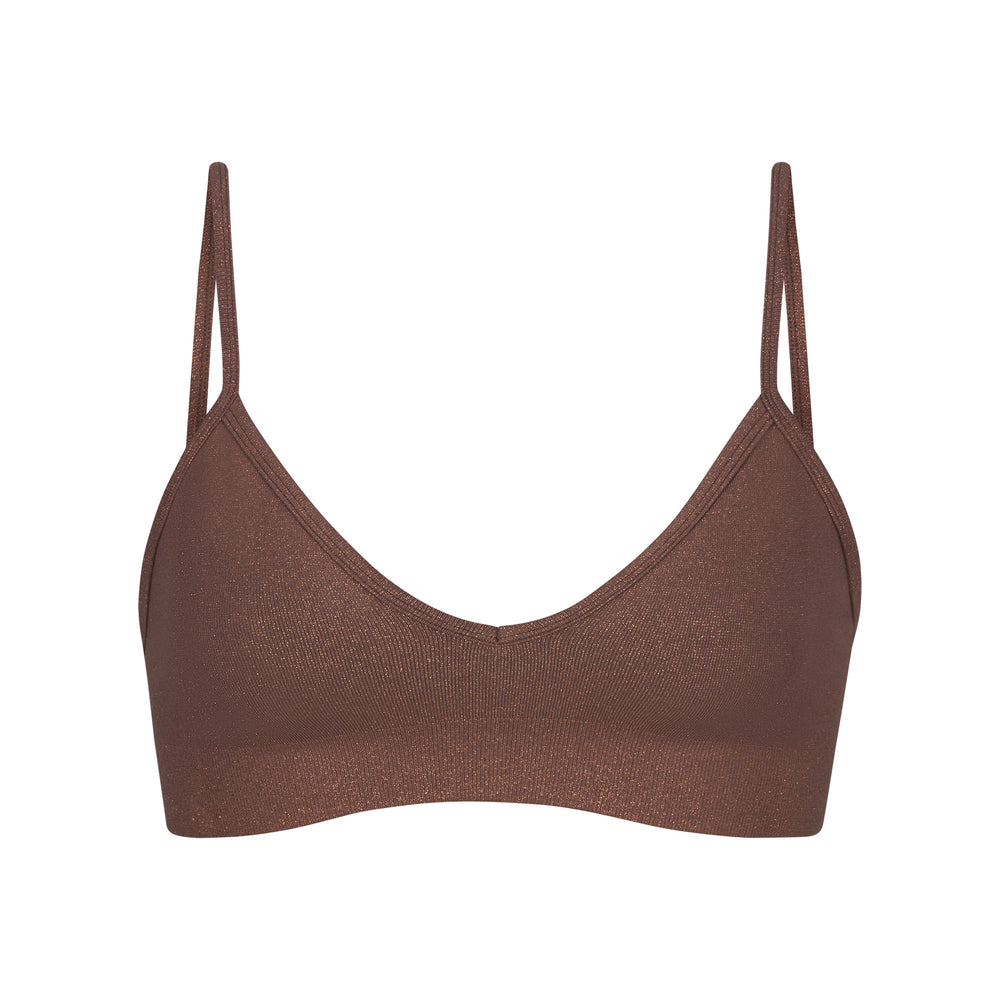 Skims SOFT SMOOTHING SHINE Bralette Chocola | 32PVEOUBI