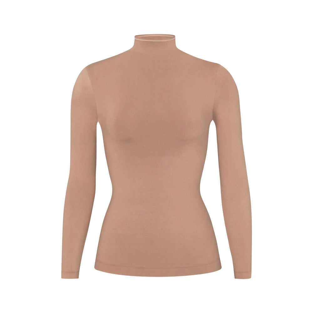 Skims SOFT SMOOTHING TURTLENECK TOP T-shirt Abrikoos | 27SJBXLAY