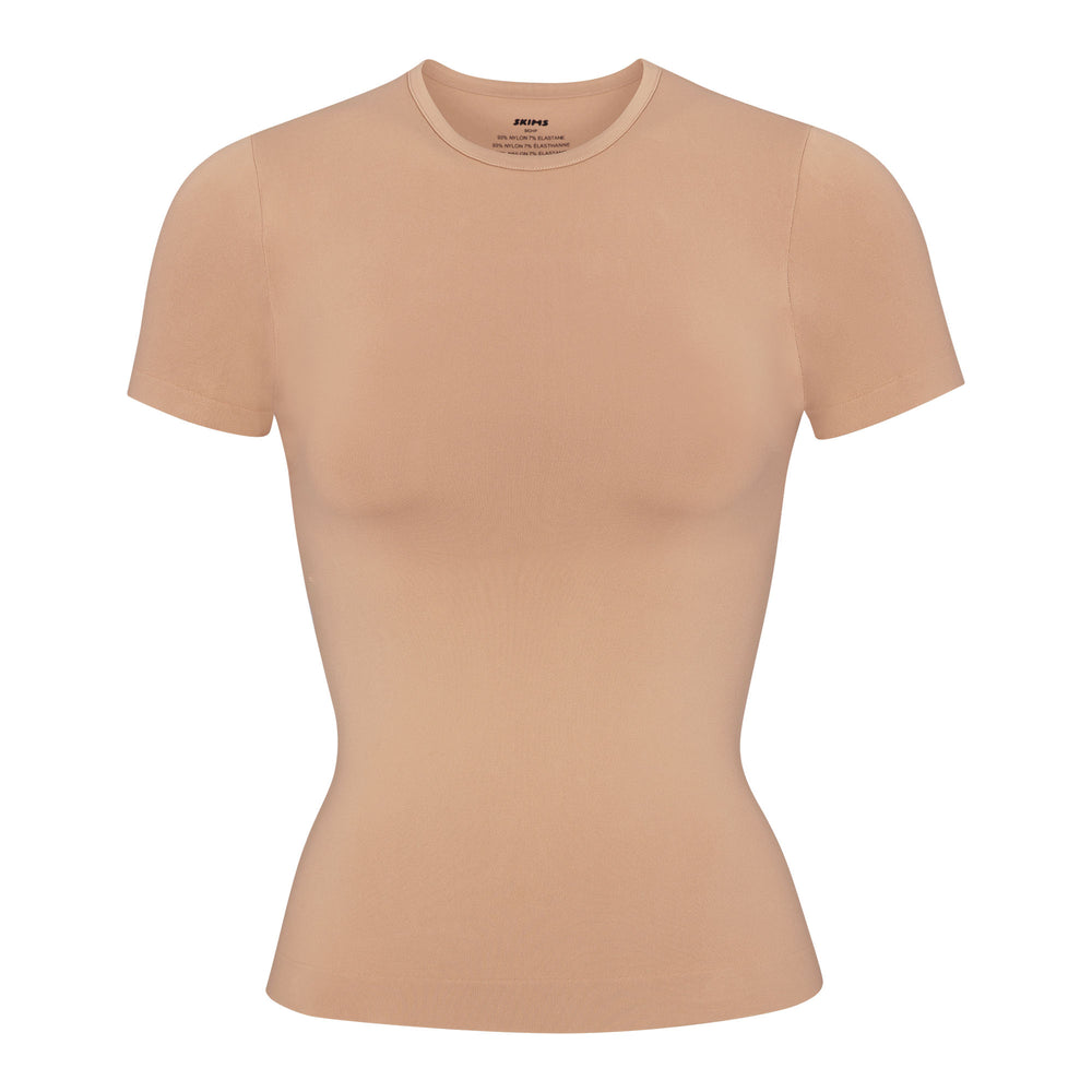 Skims SOFT SMOOTHING T-shirt Beige | 21HTKIPLQ