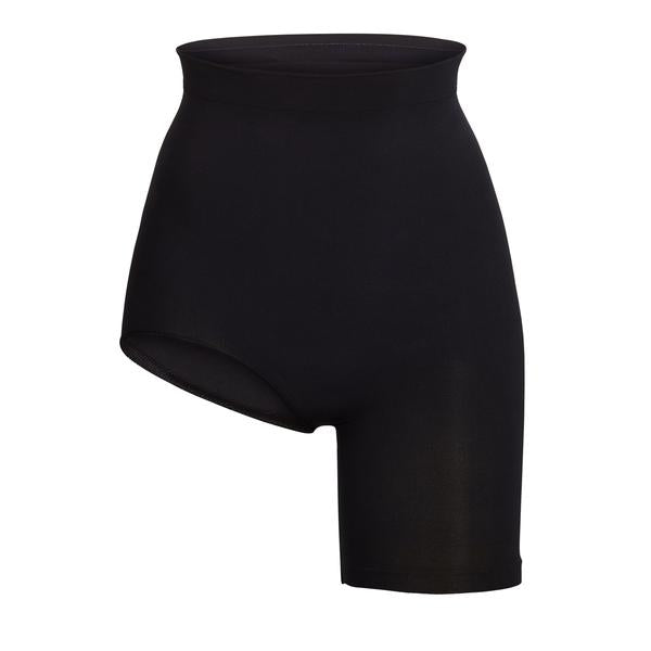 Skims SOLUTION SHORT #2 One Leg Shapewear Zwart | 64YFWECSQ