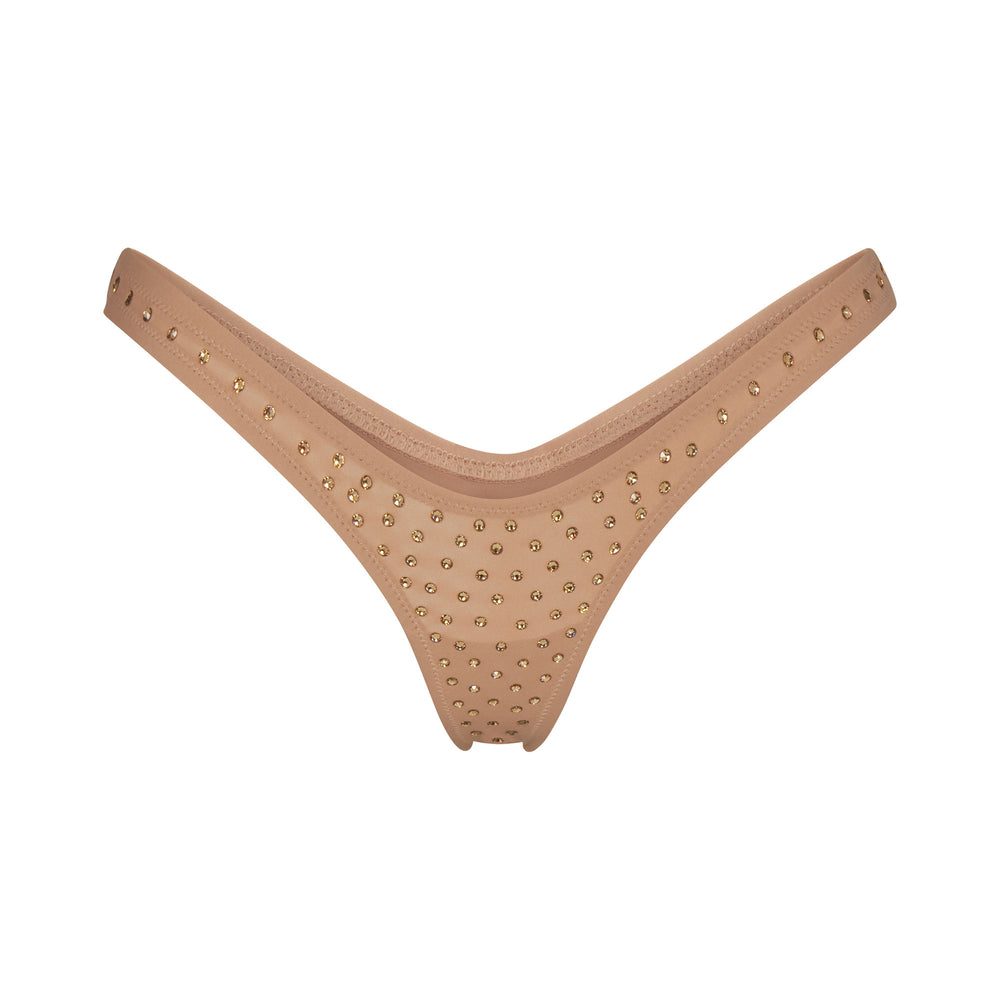 Skims SPARKLE JERSEY MINI Thong Abrikoos | 73XDLYRSB