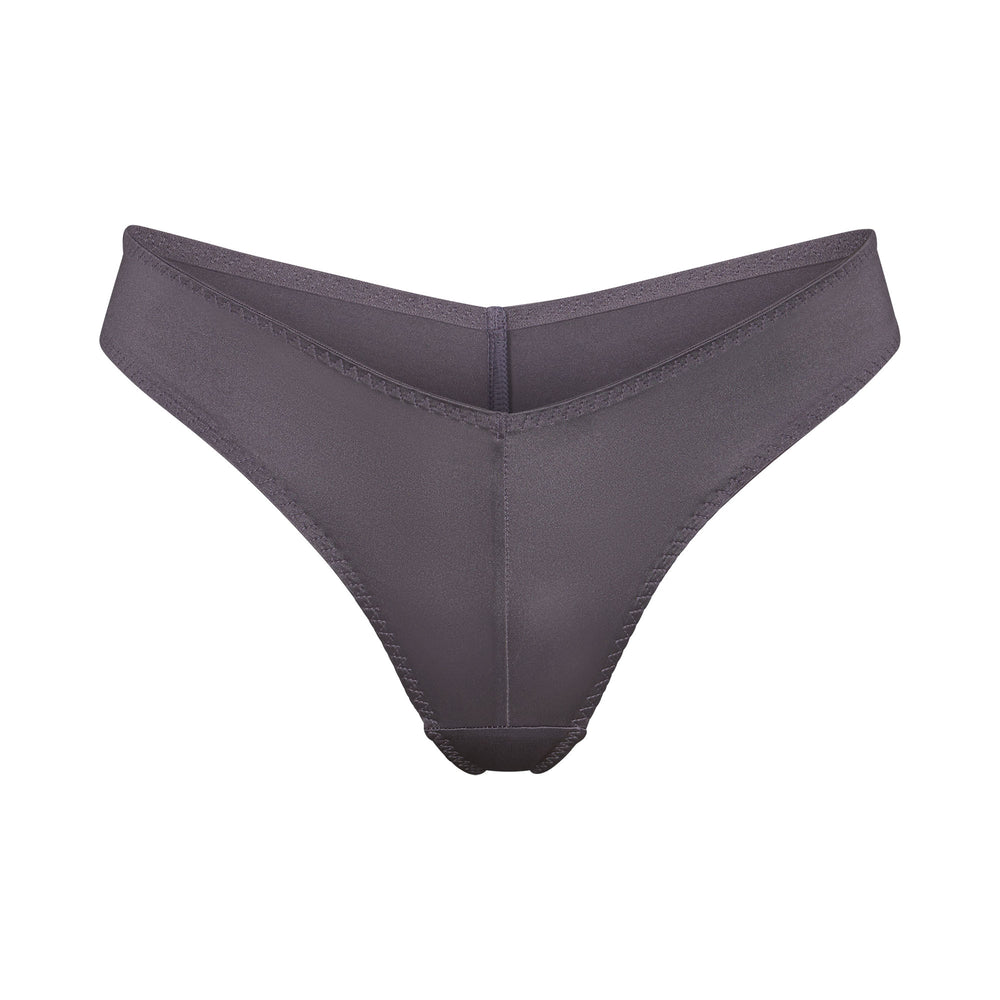 Skims STRETCH SATIN CHEEKY Tanga Paars | 20RWFSTKZ
