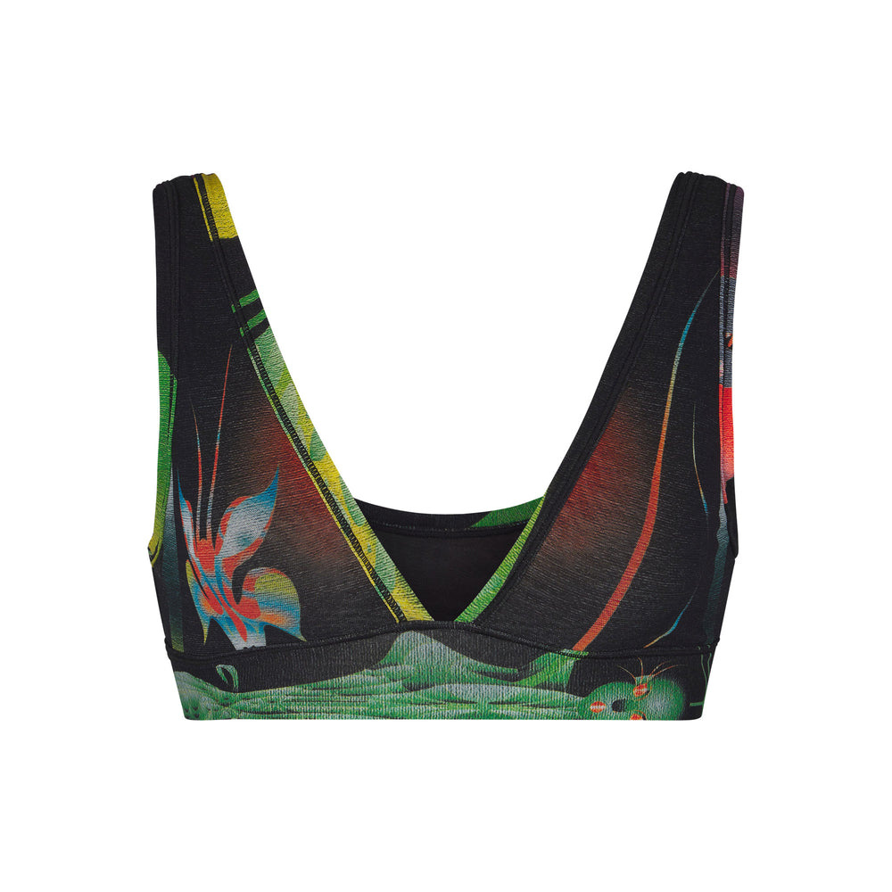 Skims SUMMER MESH PLUNGE Bralette Obsidian | 50AHYUCDL
