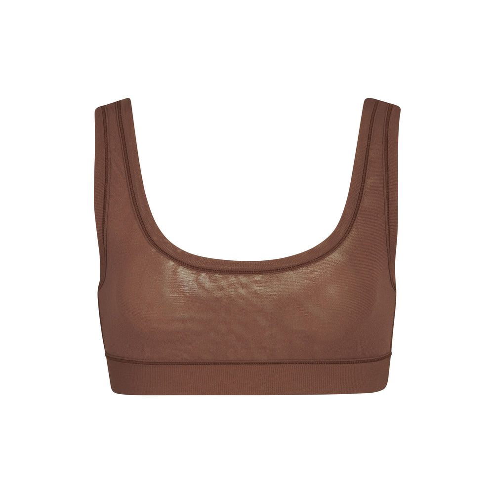 Skims SUMMER MESH SCOOP Bralette Chocola | 52QIOKWAB