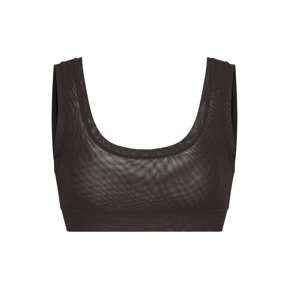 Skims SUMMER MESH SCOOP Bralette Zwart | 80IDLMGHJ