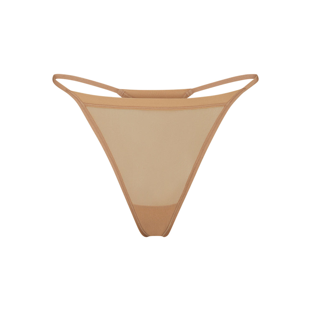 Skims SUMMER MESH STRING Thong Beige | 82DBSKXAE