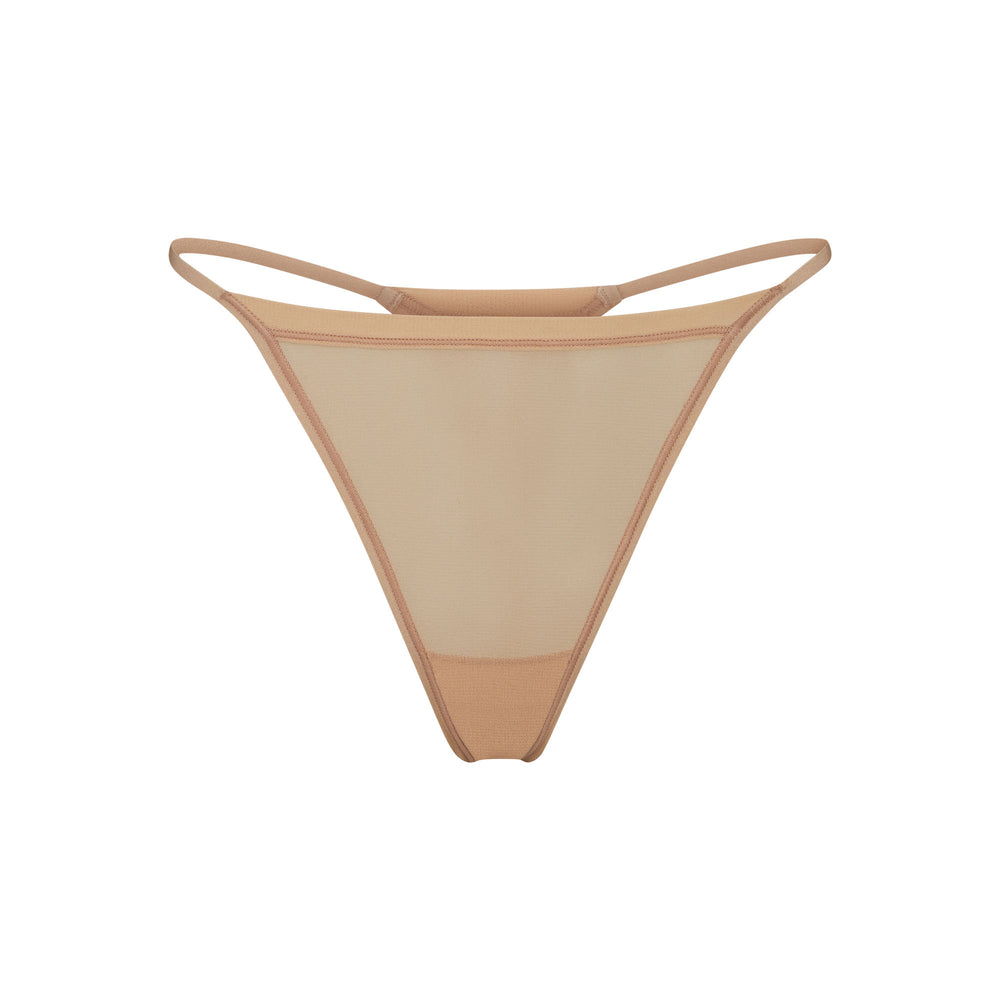 Skims SUMMER MESH STRING Thong Beige | 91UDQIXEK