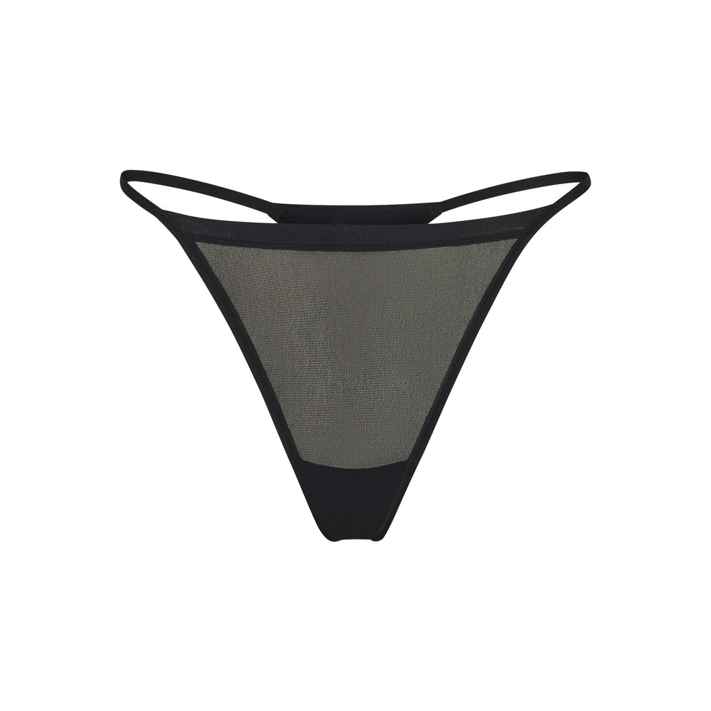 Skims SUMMER MESH STRING Thong Zwart | 15SJFNDQH
