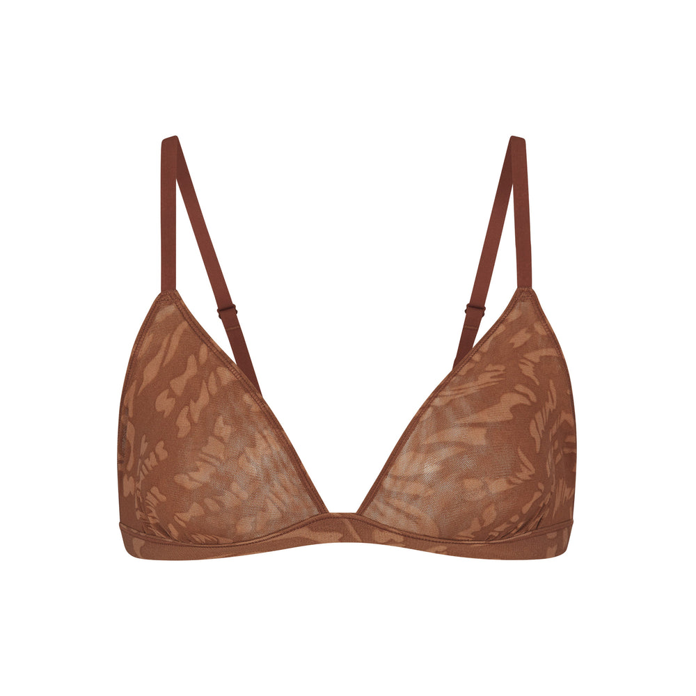 Skims SUMMER MESH TRIANGLE Bralette Bruin | 80BJHENLQ