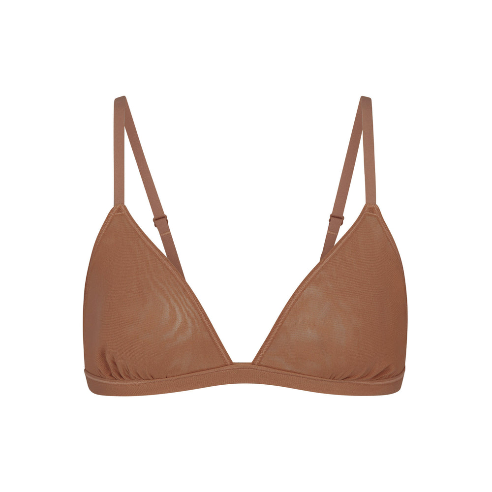 Skims SUMMER MESH TRIANGLE Bralette Bruin | 86OUQDCYV