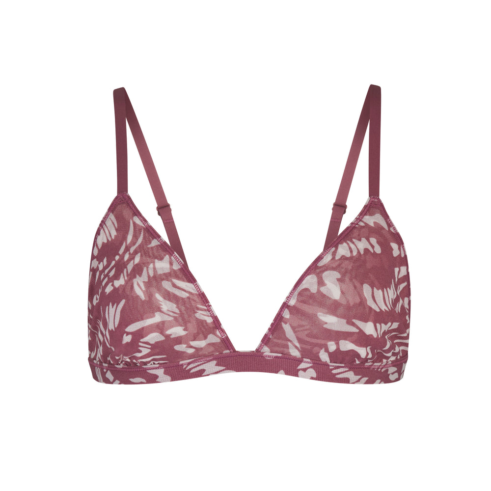 Skims SUMMER MESH TRIANGLE Bralette RASPBERRY SWIRL | 87GIVXMPN