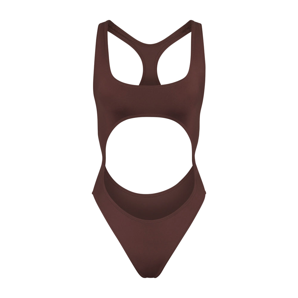 Skims SWIM CUT OUT MONOKINI One Piece Chocola | 45WFPEALQ