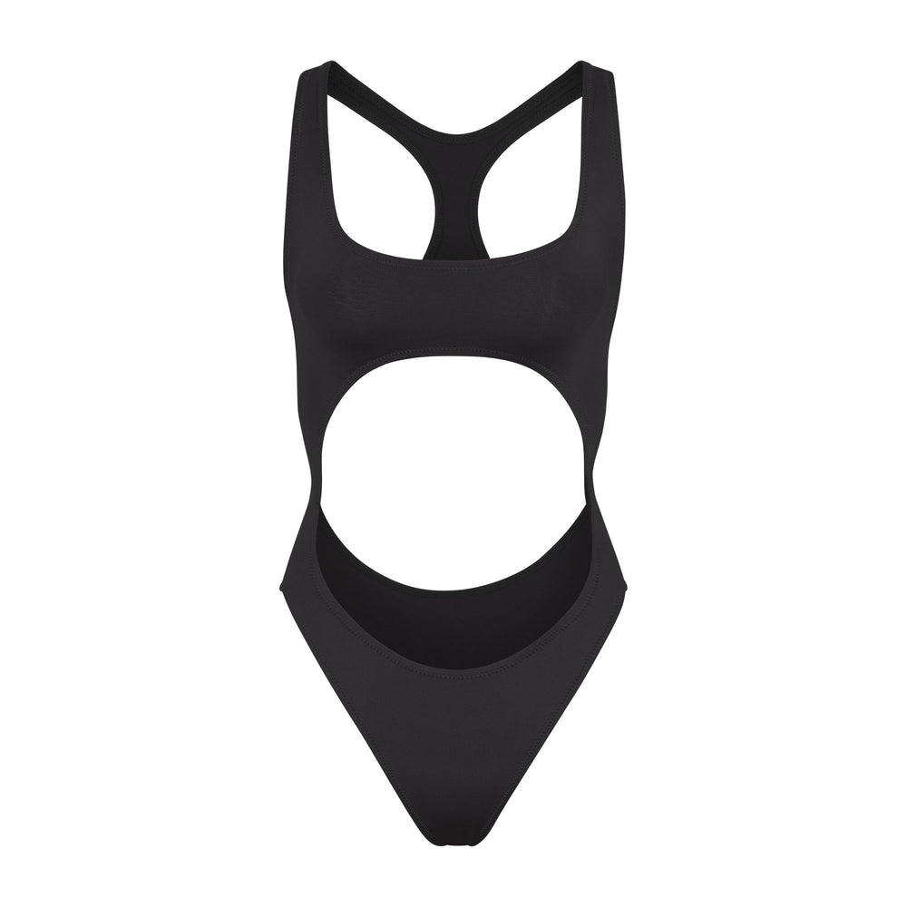 Skims SWIM CUT OUT MONOKINI One Piece Zwart | 73OMRZNPA