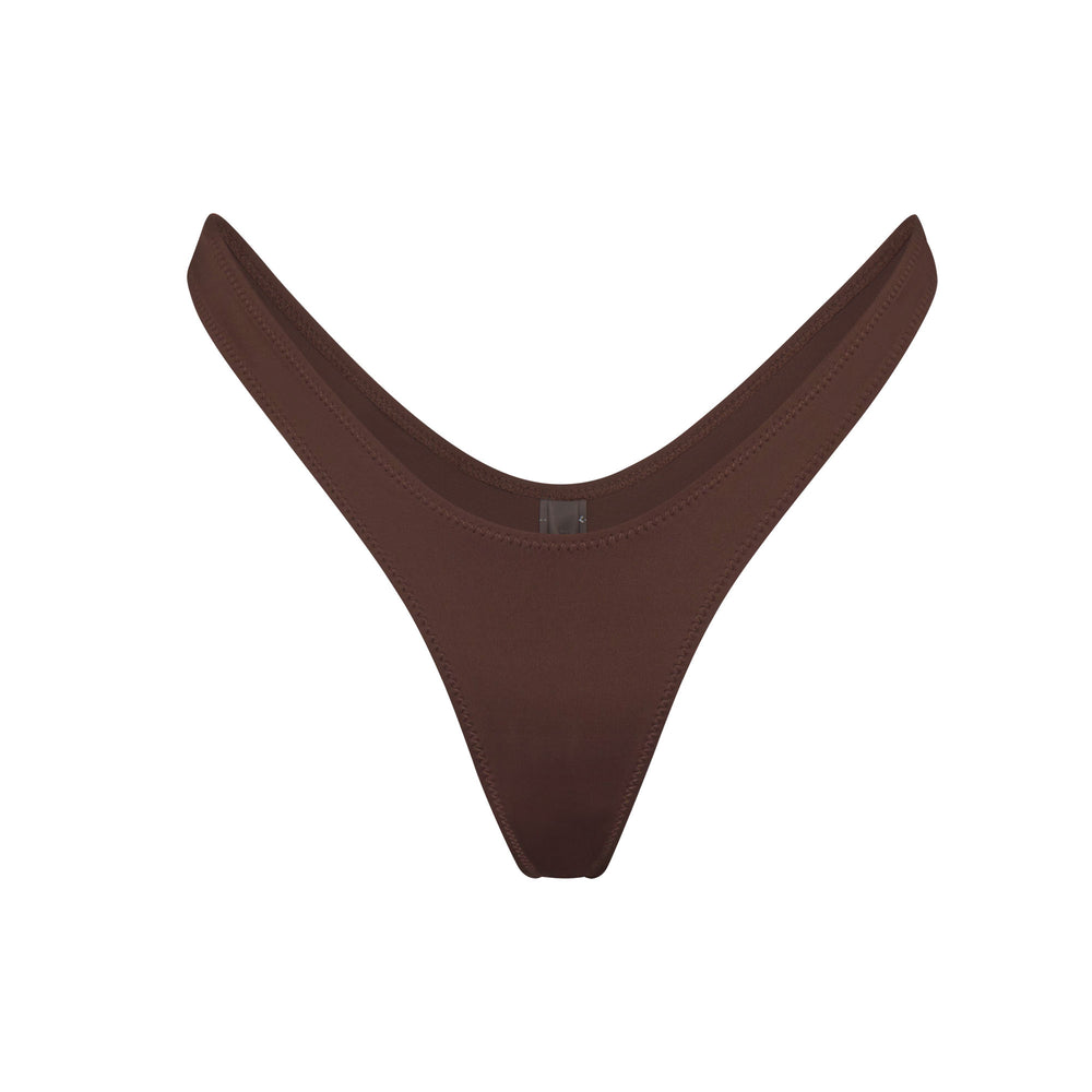 Skims SWIM MICRO TANGA BIKINI BOTTOMS Two Pieces Chocola | 56WCLZKNM
