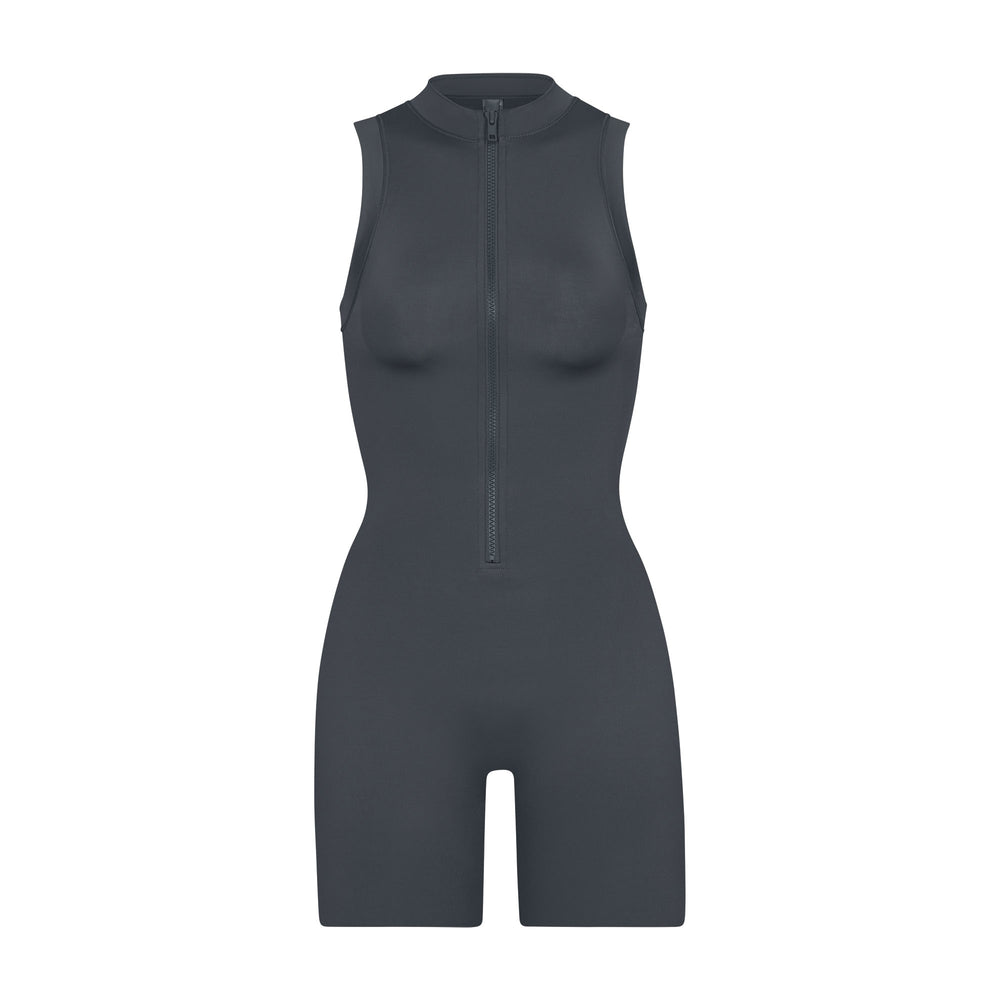 Skims SWIM MOCK NECK CYCLE SUIT One Piece Diepgrijs | 79RKFOPAQ