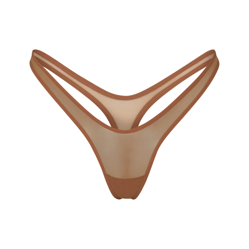 Skims ULTRA FINE MESH MICRO DIPPED Thong Abrikoos | 17OCTUNKB