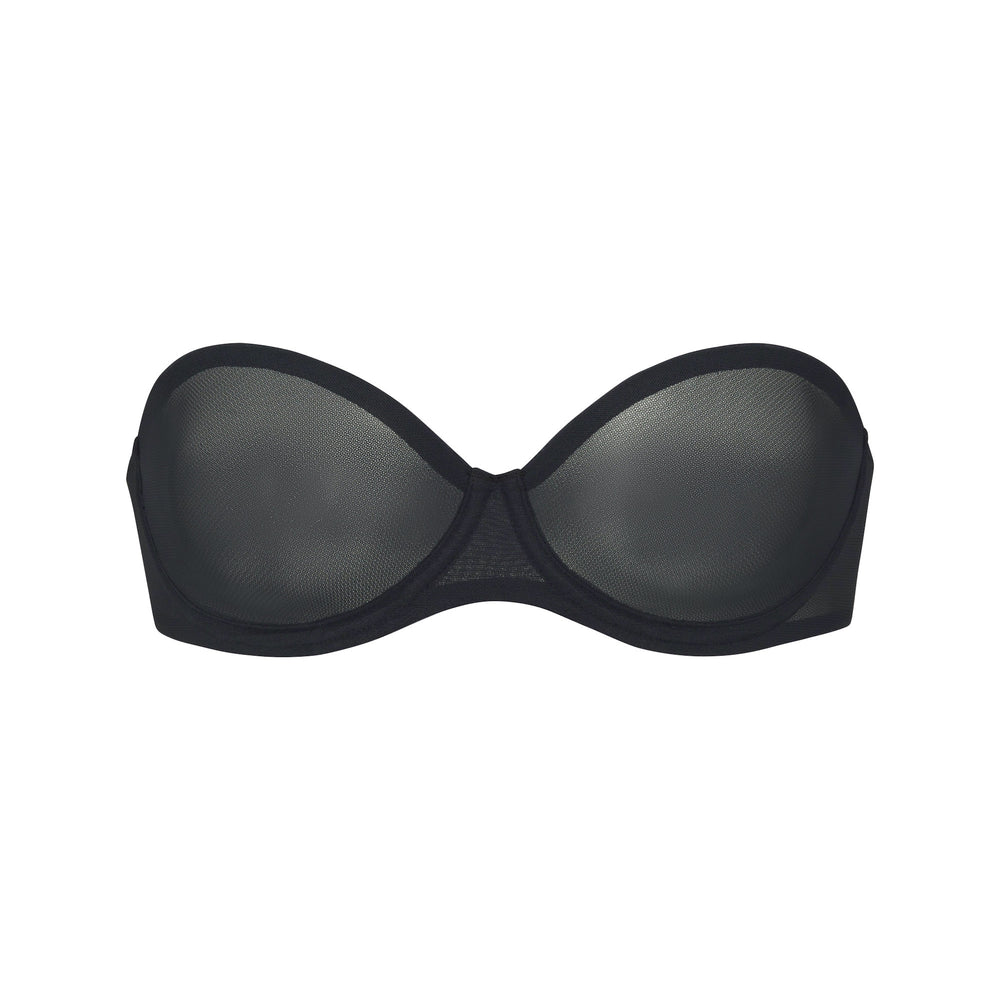 Skims ULTRA FINE MESH Strapless Bra Zwart | 35ZIXTQVM