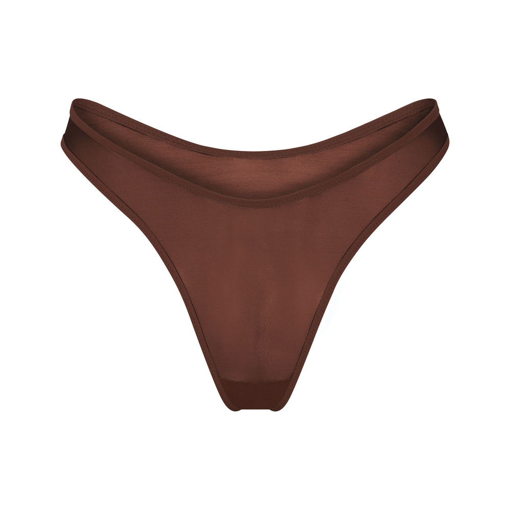 Skims ULTRA FINE MESH Thong Chocola | 53IGROHKP