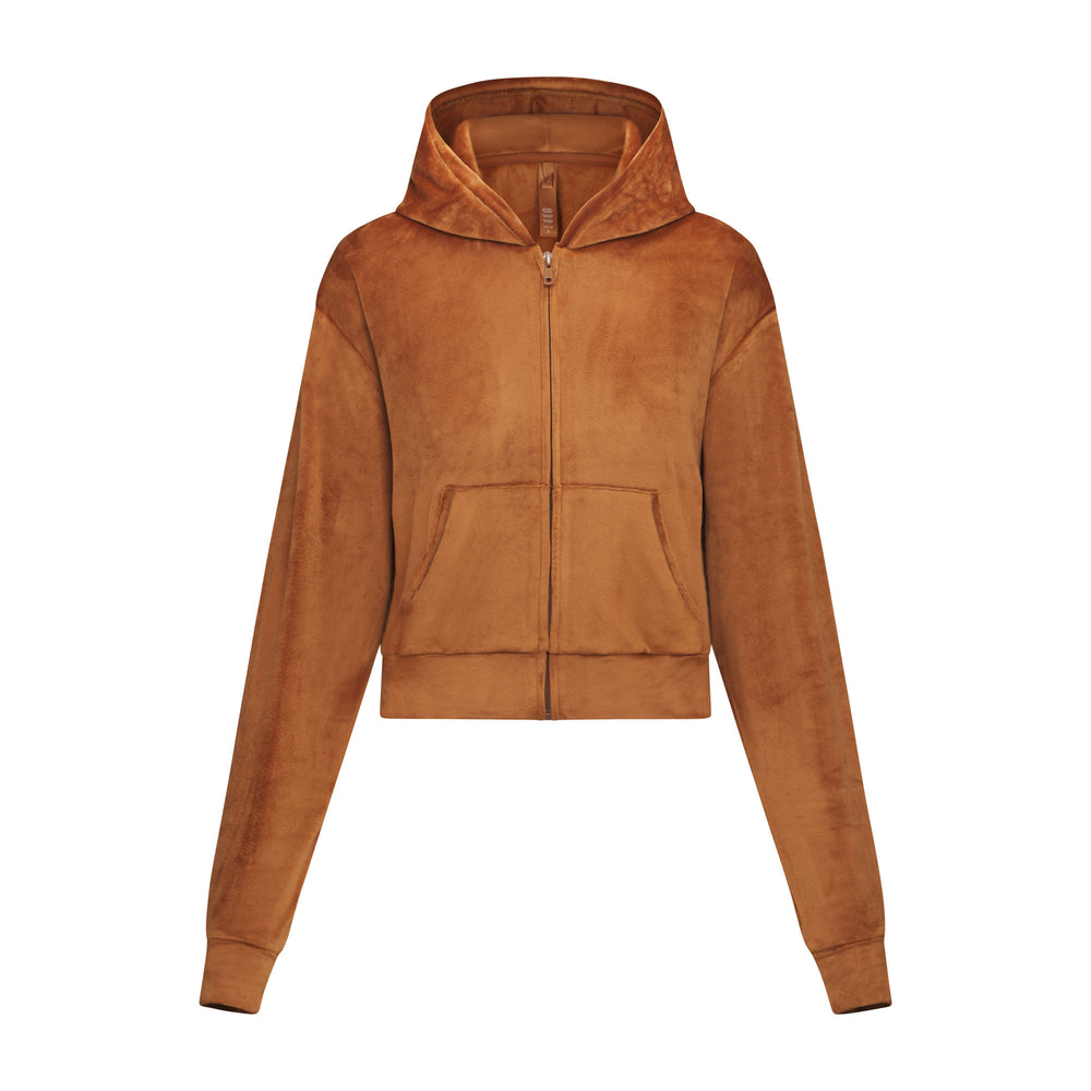 Skims VELOUR Hoodie Koper | 56ALINBRF