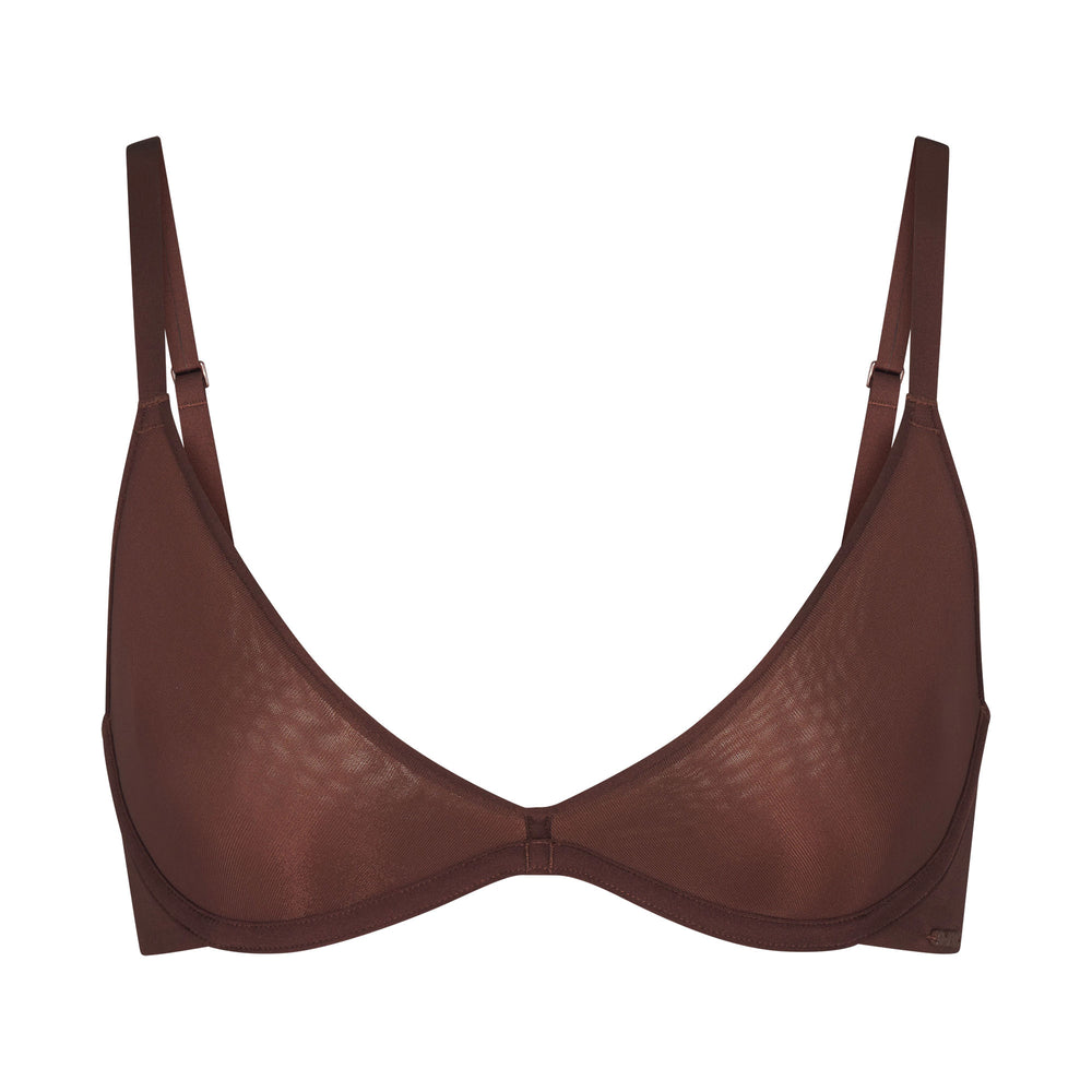 Skims WEIGHTLESS Scoop Neck Bra Chocola | 75ESUNJFA