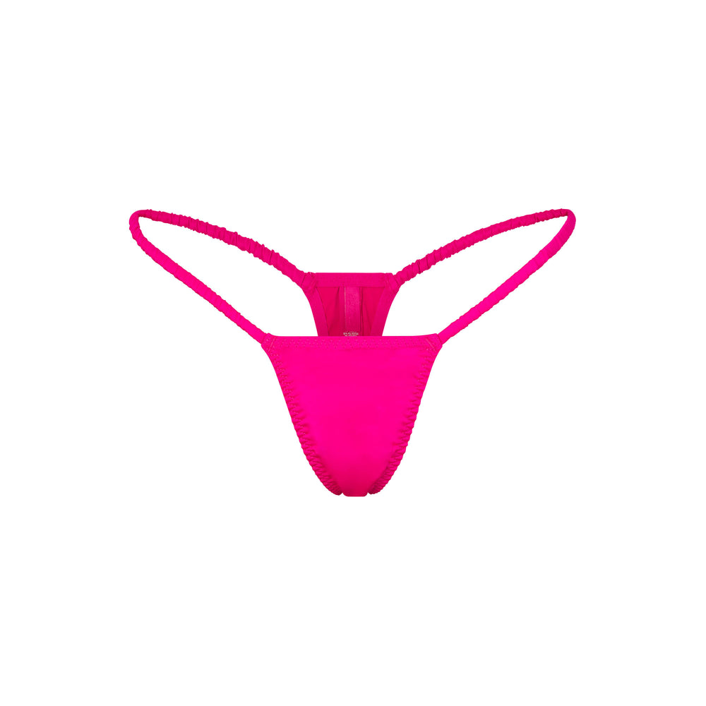 Skims WOVEN SHINE SCRUNCHIE STRING Thong Roze | 12TSRLOKB