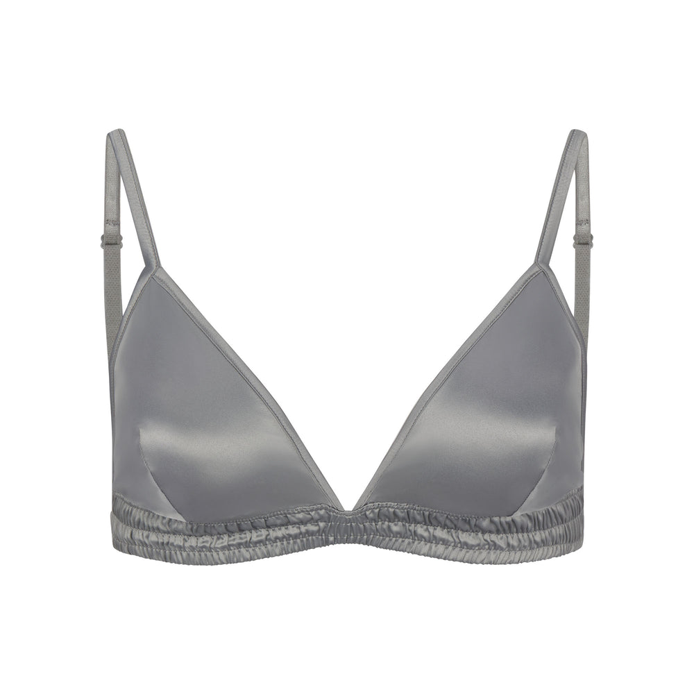 Skims WOVEN SHINE TRIANGLE Bralette Lichtgrijs | 13IJAZRKM