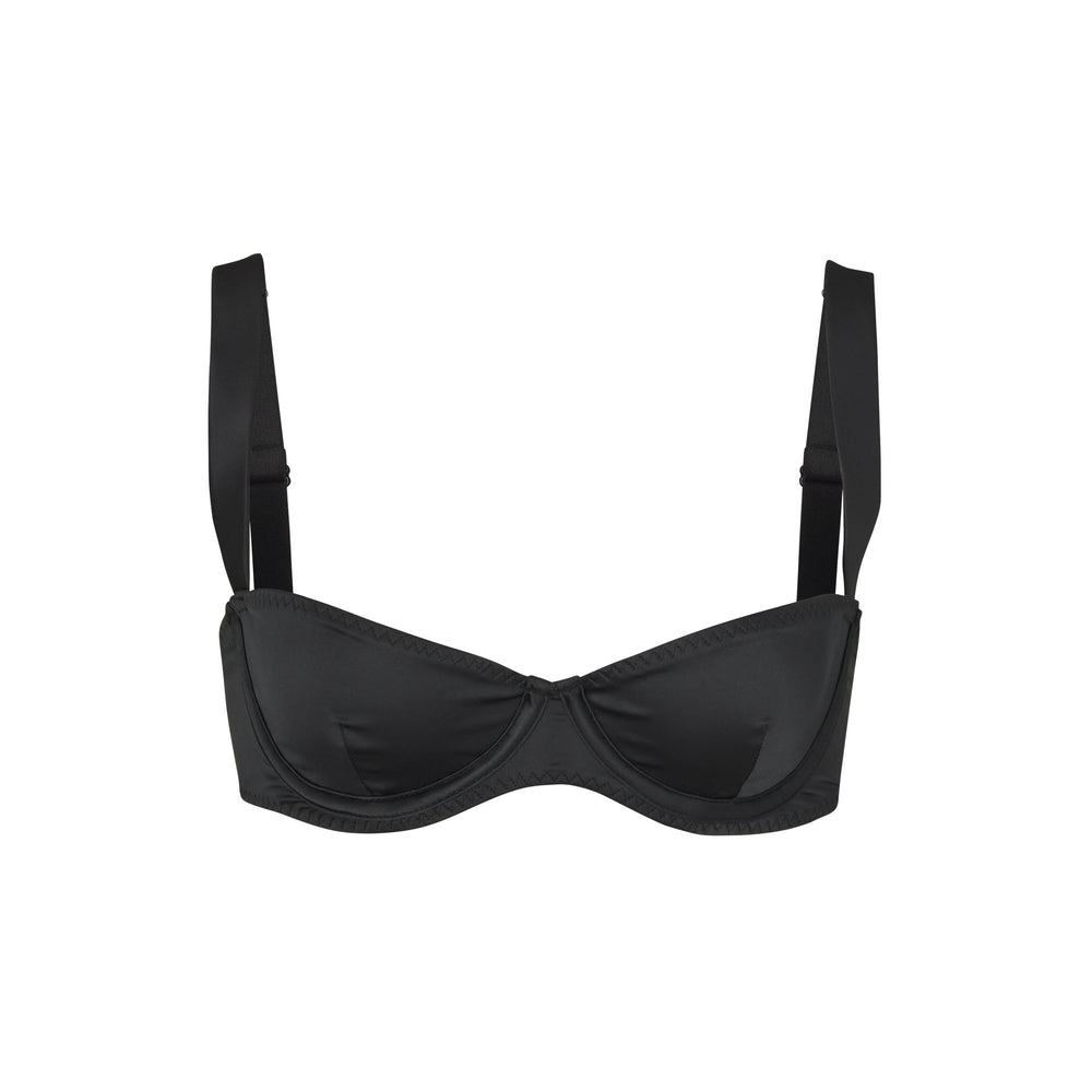 Skims WOVEN SHINE Underwire Bra Zwart | 39FCRKTGU